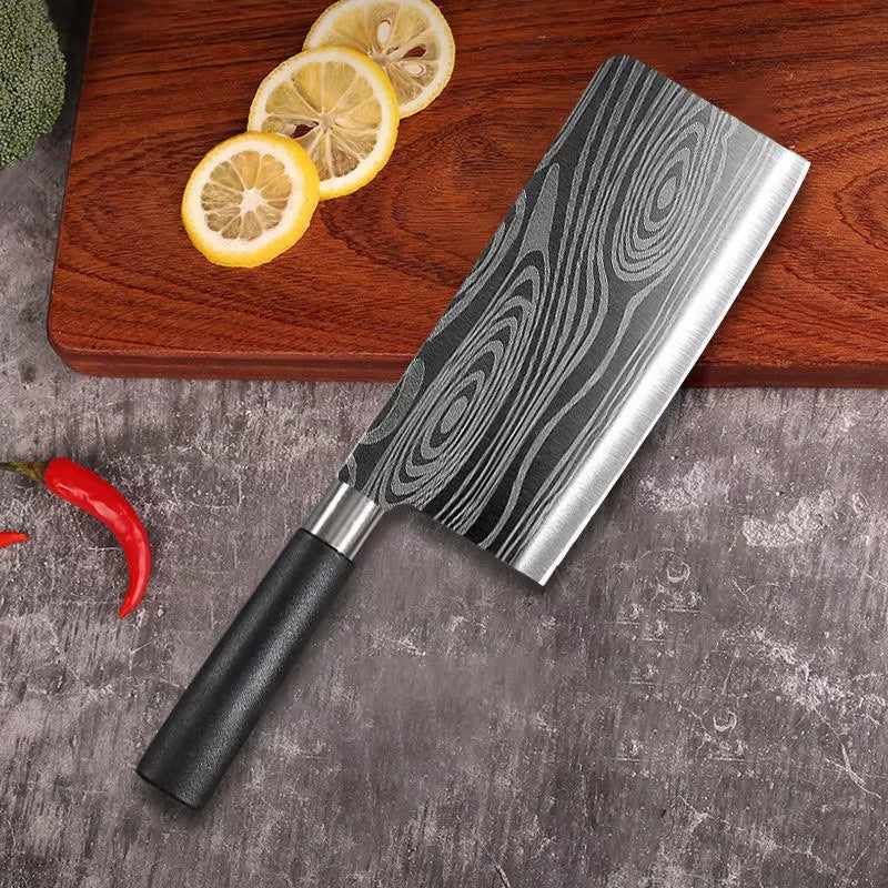 Certainly! Here's an optimized Laser Damascus Stainless Steel Kitchen Knife Set with Scissors & Sharpening Rod – Ultimate Chef Cooking Tools for Precision Slicing